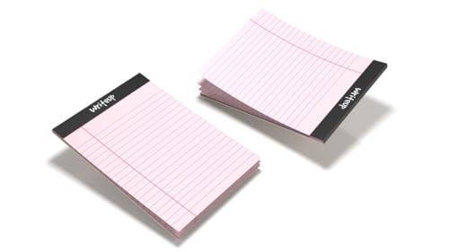 Image of NEELGAGAN Writeup Pad for Office, Writing Office Pads Premium 70 GSM Paper A4 Note Pad Ruled 100 Pages In Pink Color(Pack Of 4)