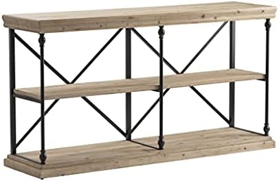Crestview Collection CVFZR1499 La Salle Metal and Wood Console Furniture, Brown