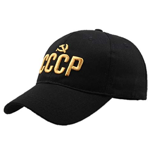 Unisexe Casquette De Baseball Lettres Brodé Soviétiques Commémorent Hommes Casquette Russes Pour Les Hommes Vintage Black Caps Chapeau De Soleil