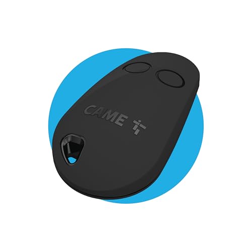 CAME Mando a Distancia bicanal para Puertas, Código Fijo, 433,92 MHz, Función de Aprendizaje, Compatibilidad Exclusiva con Mod.CAME