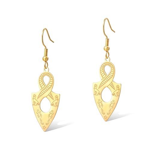 Pendientes de escarabajo egipcio, mitología antigua, colgante de ibis calvo del norte, símbolo del faraón, amuleto de poder, joyería para mujeres y hombres, One Size, Acero inoxidable, Sin piedra