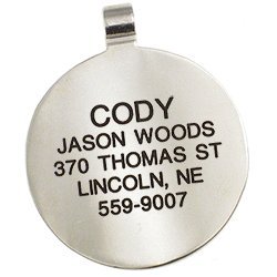 LuckyPet Tiny Heart Jewelry Pet ID Tag - Pink, Custom Engraved, Small Dog & Cat Tags