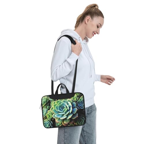 Bolso para portátil KHiry con diseño de plantas suculentas miniatura 7