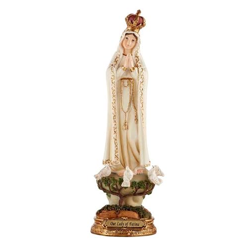 Avalon Gallery 100th Anniversary Edition Crowned Our Lady of Fatima Figurine 8-Inch Small English