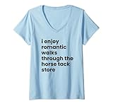 Photo Gallery donna divertente cavaliere equestre cavallo tack negozio shopping maglietta con collo a v Photo Gallery donna divertente cavaliere equestre cavallo tack negozio shopping maglietta con collo a v