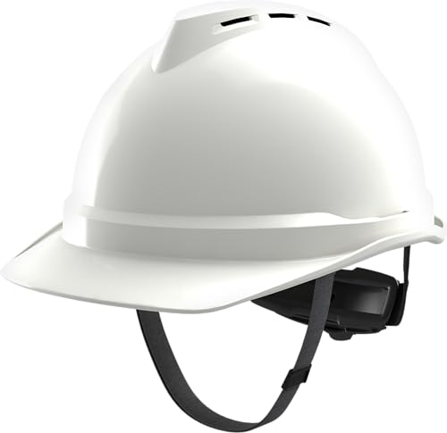 MSA V-Gard 500 Casque de chantier - Casque de protection avec ventilation pour chantier et industrie - Casque confortable conforme à la norme DIN EN 397 pour...