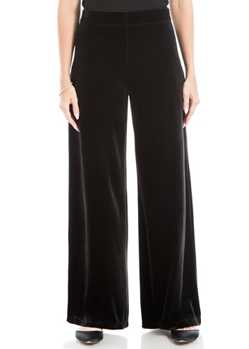 Max Studio Women's Velvet Pant, Black, X-Small at Amazon Women's