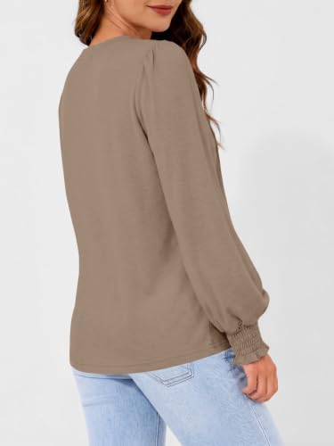Image of AUTOMET Womens Long Sleeve Shirts Fall Blouses Tops Business Casual Outfits