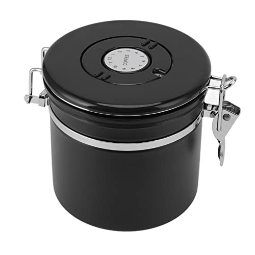 Recipiente de café doméstico de acero inoxidable y tarro hermético negro 2