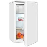 Exquisit Kühlschrank mit Gefrierfach, 3-Sterne-Gefrieren, 81 Liter, 50 cm Breite, Türanschlag wechselbar, Temperaturregelung, KS5117-3-040E weiss