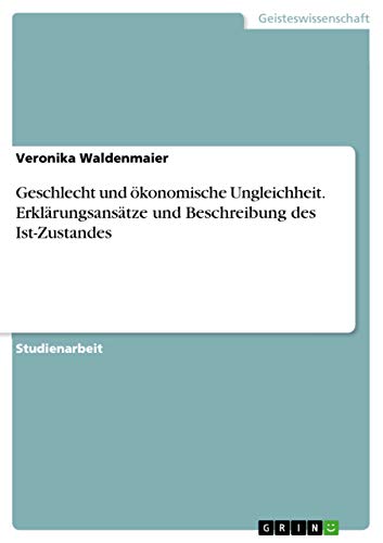 Geschlecht und ökonomische Ungleichheit. Erklärungsansätze und Beschreibung des Ist-Zustandes (German Edition)