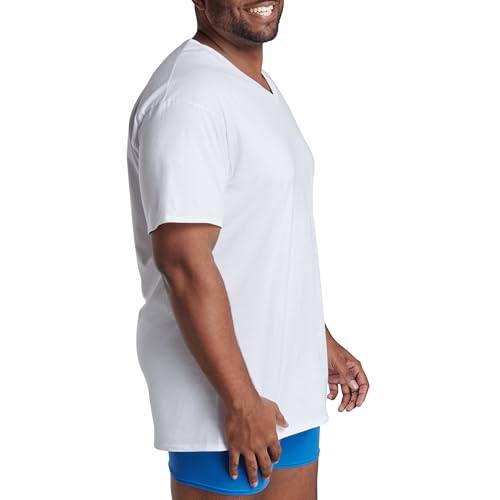 Image of Fruit of The Loom Men's Premium Tag-Free Cotton Undershirts (Regular and Big & Tall)