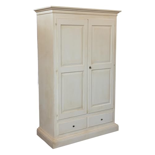 Vicentini arreda ARMADIO VERONA IN LEGNO SHABBY CHIC AVORIO ANTICATO