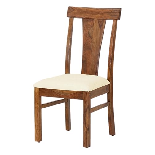 Image of Royaloak Terence Wooden 6 Seater Dining Table Set with Bench and Chairs| Sheesham Wood | CNC Design Elements | Solid Wooden Legs | Modern Design |Spacious Seating for Six | Durable and Sturdy Build