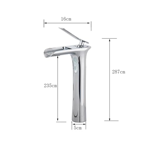 Robinet cascade chromé et blanc Om pour mitigeur de lavabo design - 7