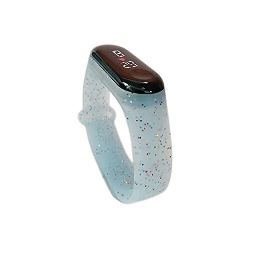 Reloj para niña Reloj de Pulsera electrónico multifunción LED Reloj Deportivo con Flash Digital para niños Relojes para niñas Relojes de Regalo para niñas (Color : Blue)