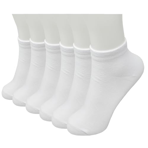 Image of Glory Max 6 Pairs Women Cotton Thin Ankle Low Cut Lightweight Casual Socks