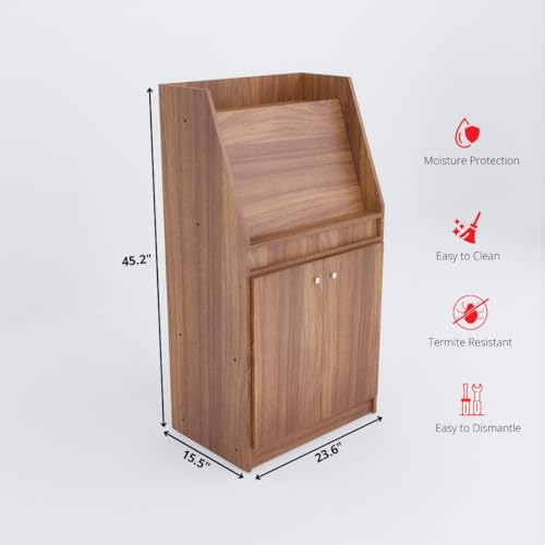 Image of COUCH CULTURE Wonder Engineered Study Table | Multi-Purpose Study Table | Computer Table for Students | Office Table with Drawers | Desk for Work from Home | 1 Year Warranty - Leon Teak