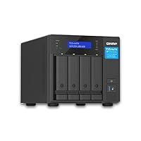 Qnap TVS-h474-PT-8G |Intel Pentium Gold Prozessor, 8 GB RAM, PCIe Gen 4, Schwarz