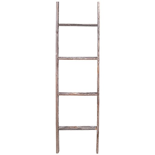 4' Reclaimed Barnwood Rustic Ladder