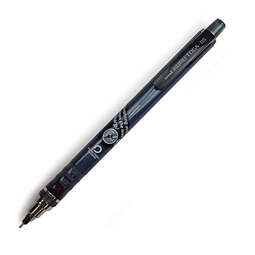 6 X Uni-Ball Kuru Toga Self Sharpening Mechanical Pencil - 0.5Mm - Smoke Barrel #TOP1