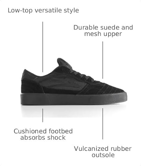 Lakai Mens Cambridge Low-Top Skateboarding Shoe