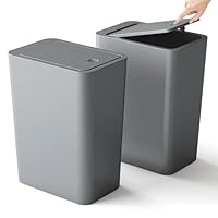 Signature Home Prullenbak - Soft Close Vuilnisbak Voor De Keuken Pedaalemmer 30l Met Pedaal Afvalbak Met Kunststof Binnenbak Klapdeksel Geurdicht En Hygienisch Rookgrijs