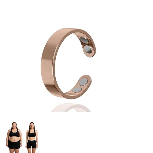 Herr Ozean VitalRing Magnetring Wechseljahre Ring und Hormonelle Balance zum Schnarch Abnehmen Angstgefühle Verbessert Dieschlafqualität Damen Herren (Roségold)