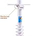 Ohuhu Beach Umbrella Sand Anchor Stand Holder with 5-Spiral Screw, One Size Fits All Beach Umbrella for Sand Heavy Duty Wind (1 Pack)