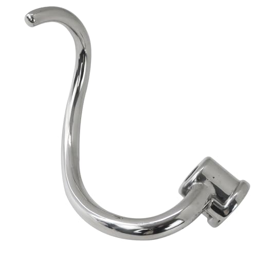 Xspeedonline Stainless Steel Dough Hook Replacement Fits for Ki-tchenAid 6QT Bowl-Lift Stand Mixers KP26M8X, KL26M8X, Mixer Parts Accessories, Dishwasher Safe, New