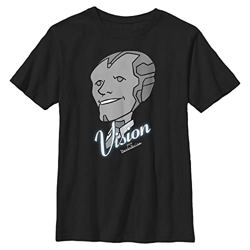 T-Shirt Vision Grins Marvel garçon haut manches courtes imprimé