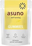 Asuno Tanning Gummies, Supports Skin Health, Gentle for Various Skin Types, 60 Gummies