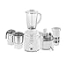 Sujata Multimix Juicer Mixer Grinder|900 Watts Double Ball Bearing Motor|22000 RPM|Non-Stop 90 Mins Running|3 Jars including 1750ml Blender with Coconut Milk Extractor,1000ml, 500ml Jar| (White)
