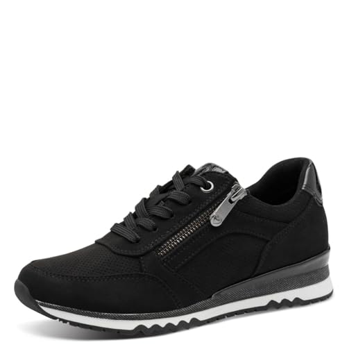 MARCO TOZZI Damen Sneaker flach Freizeit, Schwarz (Black Comb), 40 EU – Ansicht 1