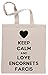 Keep Calm and Love Encornets Farcis Sac à Provisions Réutilisable Shopping Bag Beige