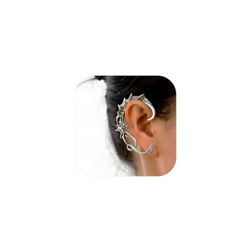 1Pcs Gothic Dragon Ear Cuff for Women Men Retro Dragon