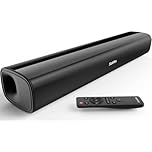 Saiyin Soundbar per TV, 40 Watt, Sistema Surround Compatto con Connessione Bluetooth 5.3/Ottica/AUX per PC/Giochi/Proiettori, 17 Pollici