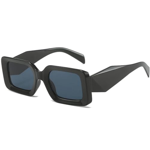 Lunettes de soleil style punk surdimensionnées avec verres gris anti-reflets et filtre UV400