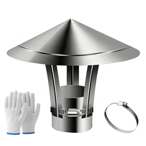 Chapeau de cheminée réglable 4.3" pour conduit en terre cuite de 3.5" à 5.1"