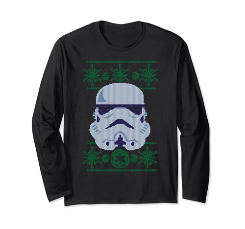 Pull de Noël Star Wars Stormtrooper t-shirt manches longues idéal pour vos soirées