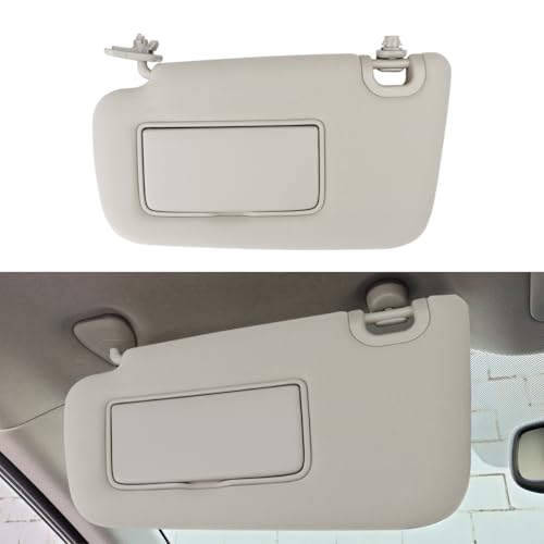 INTGET Beige Driver Side Sun Visor for Nissan Sentra Accessories 2013 2014 2015 2016 2017 2018 2019 Cloth Car Sun Shade Protection Replacement with Visor for Nissan Sentra Left Side Sun Visor
