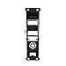 Hooke Road JK Door Hinge Step, Metal Folding Foot Pedal w/Star Sign for 2007-2018 Jeep Wrangler JK & JKU
