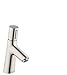 hansgrohe Talis Select S Modern Premium Easy On/Off -Handle 1 7-inch Tall Bathroom Sink Faucet in Brushed Nickel, 72040821