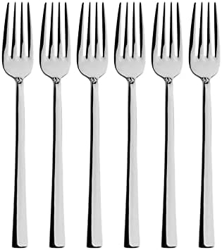 Kaşbaşı Home Parlak Gümüş Tatlı Çatal Seti 18/10 304 Paslanmaz Çe...