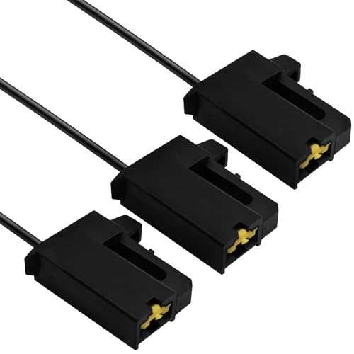 brougetme 3-Pack 90980-10619 Horn Connector Plug – 1-Way Automotive Electrical Wire Harness Plug – Car Horn Repair Kit Replacement Connector