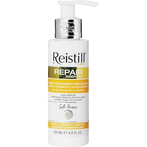 Reistill Repair Essential - Sérum antiencrespamiento intenso, nutritivo y alisador - Sérum capilar con queratina, aceite de argán y vitamina E - Serum para cabello rubio y dañado - 125 ml