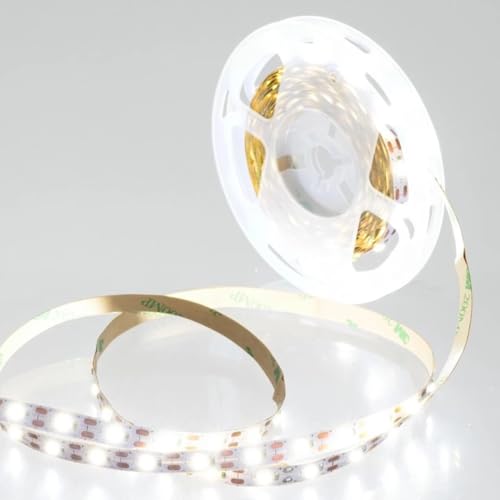 Fita De LED 5M Com Controle Remoto Ajuste Brilho Efeitos 3 Pilhas AA Branco Quente Ou Branco Frio (B