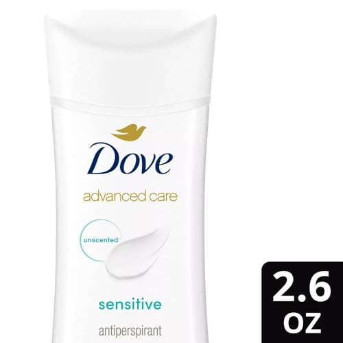 Dove 35588 Deodorant 2.6 Ounce Anti-Perspirant Sensitive Stick, 3 Pack, Unscented thumb #2