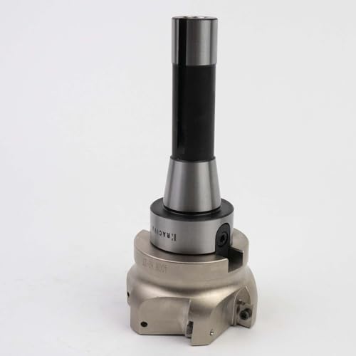 Image of R8 Face Mill, 400R 80MM 90 Face Mill Arbor, R8 FMB27 7 /16-20UNF Thread Shank, 10Pcs APMT1604 Carbide Inserts and T15 Wrench (80-6T)