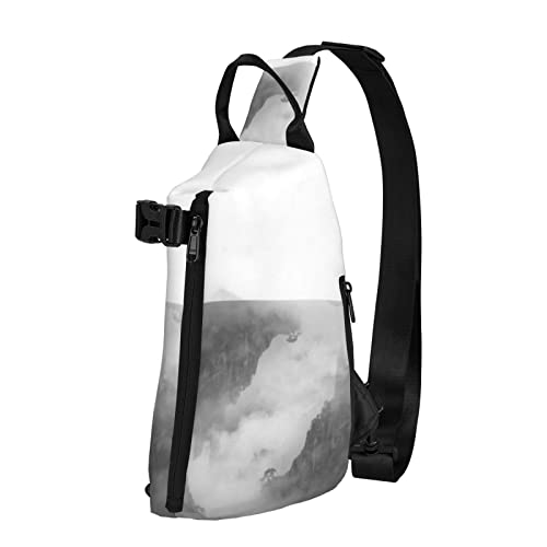 Sac de voyage imprimé forest noir multifonction outdoor sport